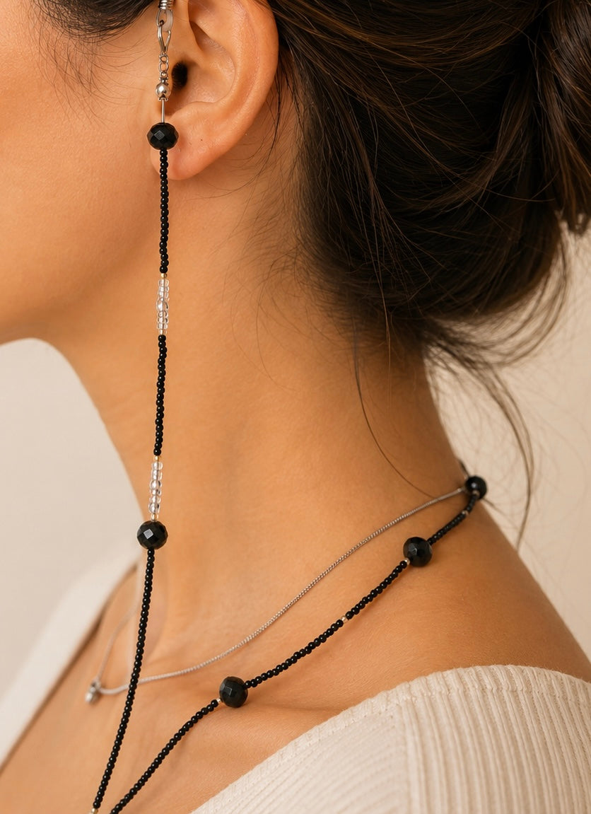 Brillenkette Schwarz