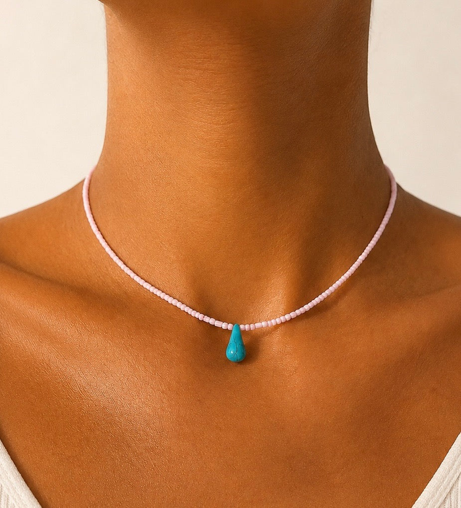 Choker mit Türkis
