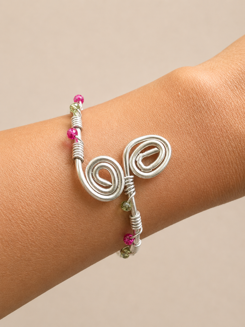 Armreif Pink Swirl