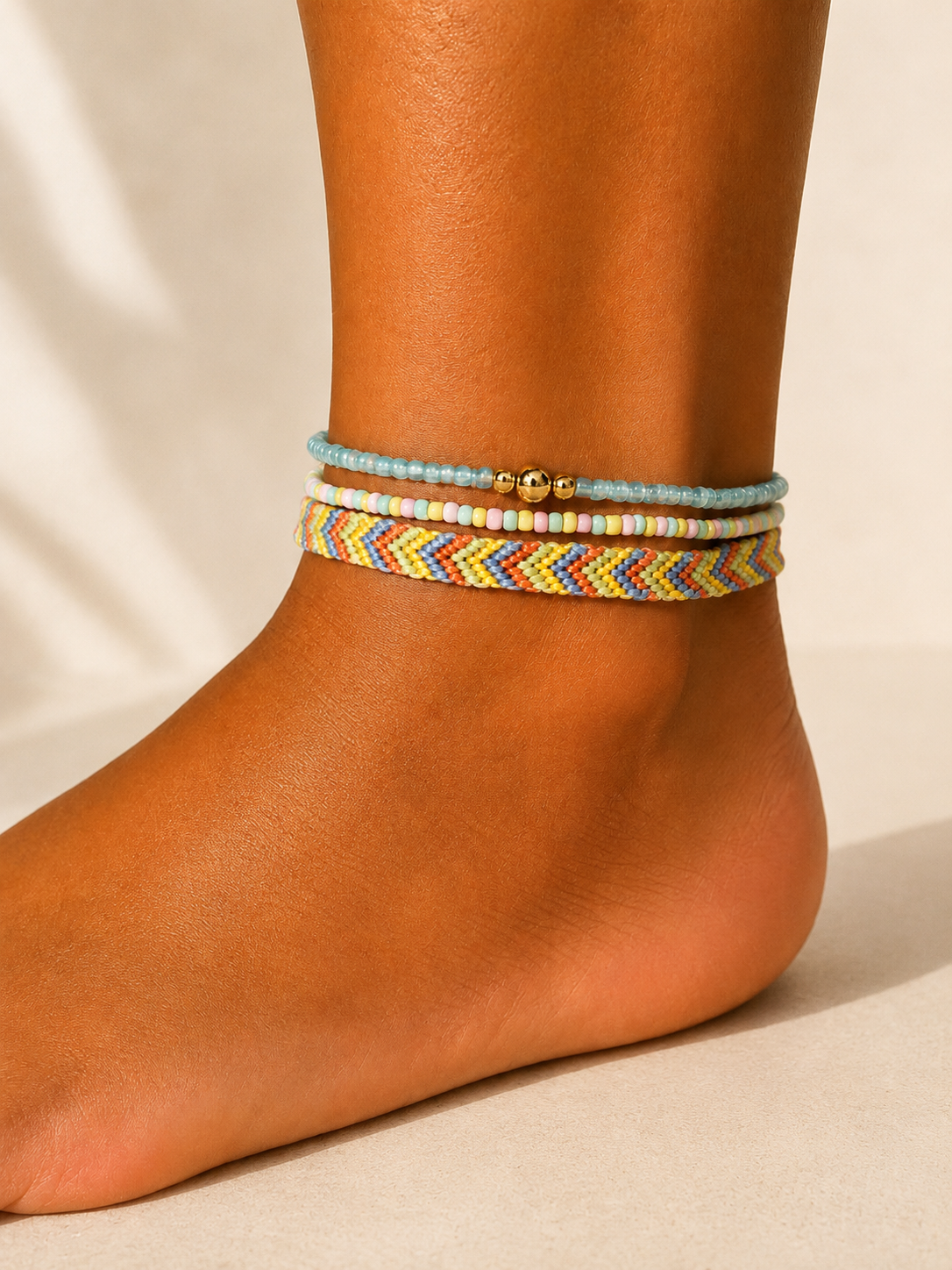 Fußkette Pastell