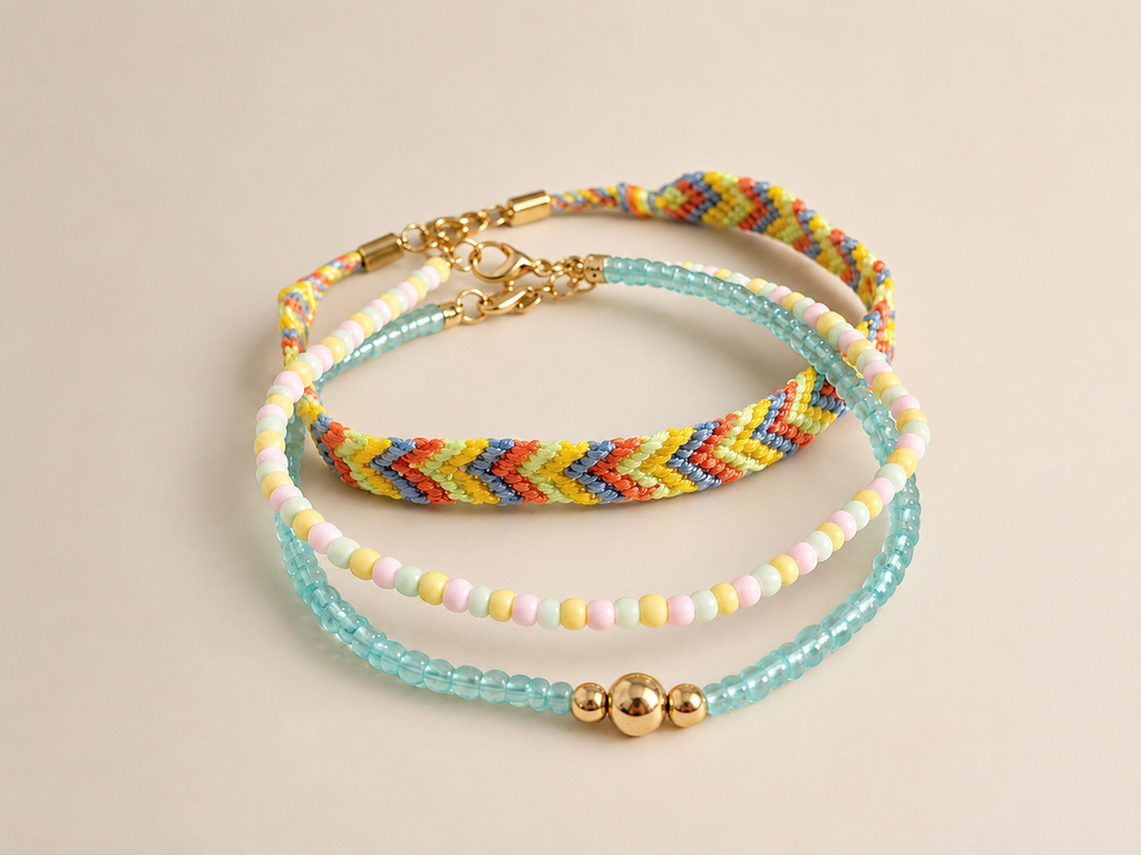 Fußkette Pastell