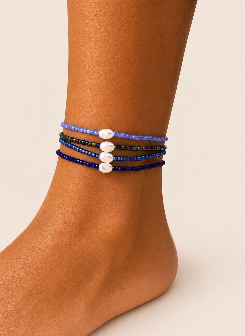 Fußkette Ocean Pearl