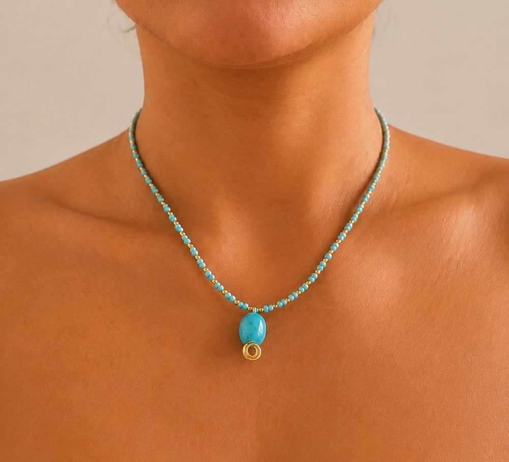 Choker Turquoise Sky