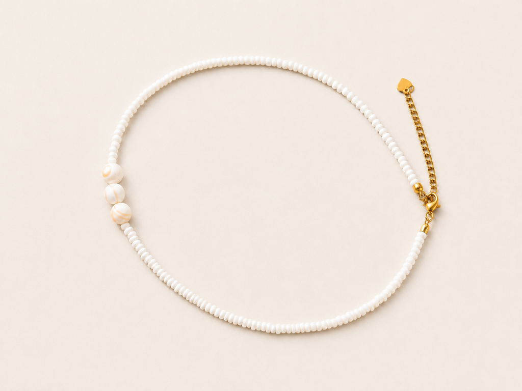 Choker Pearla Blanca