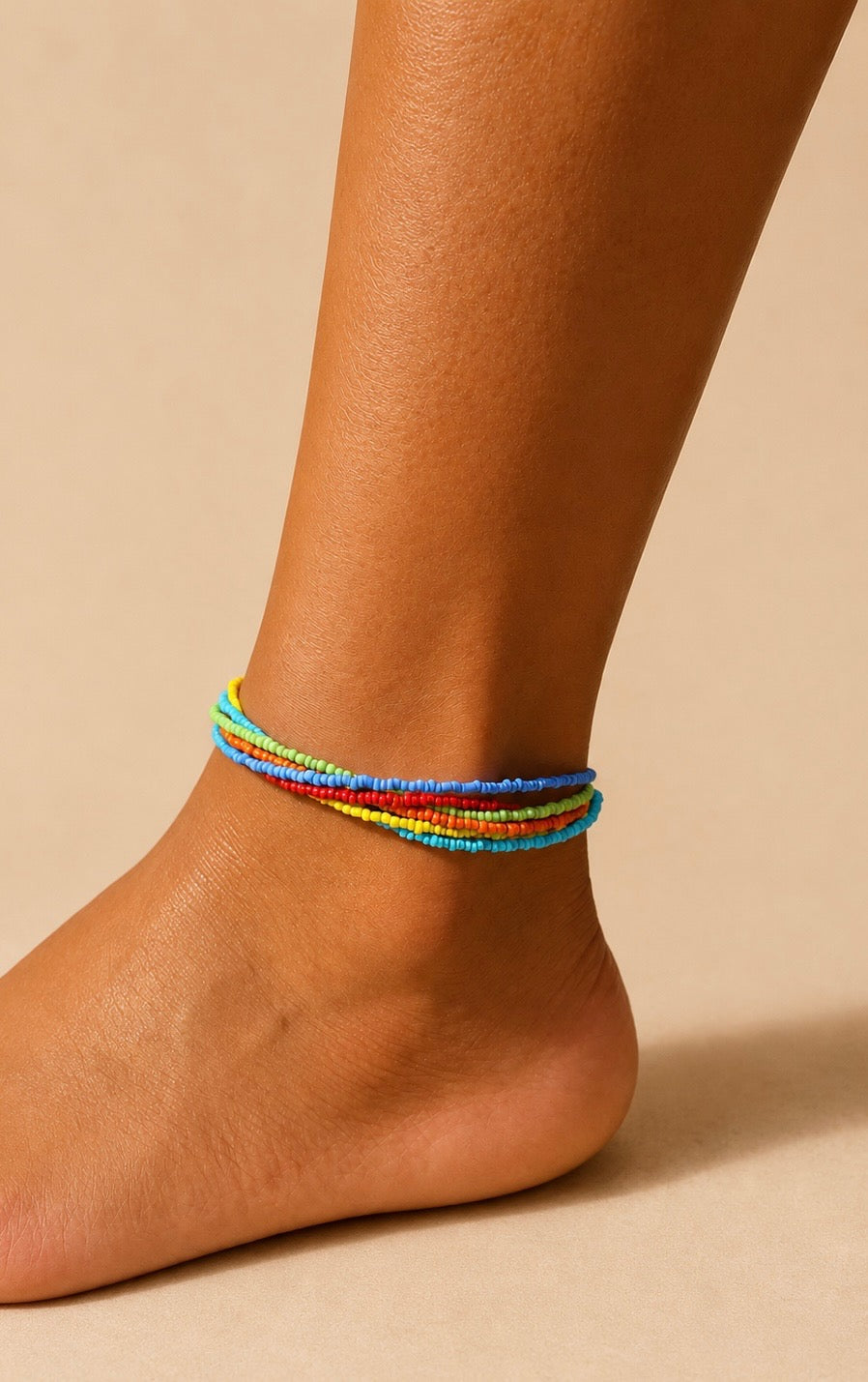Fußkette Regenbogen Love