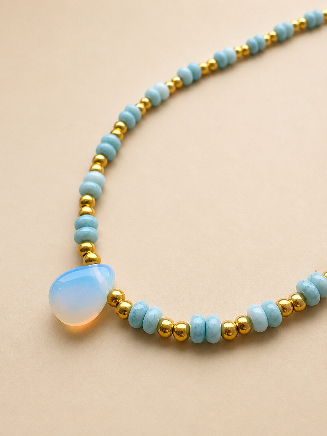 Choker Opalit Perlenkette