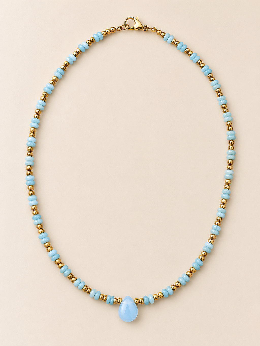 Choker Opalit Perlenkette